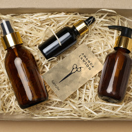 Elegant Shears Comb Grey Waterverf Visitekaartje