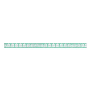 Elegant Shell Bloei Damaskpatroon Grosgrain Lint