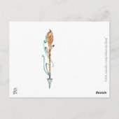 Elegant Shell Briefkaart (Achterkant)