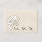 Elegant Shell Calling Card / Contacts / Business Contactkaartje (Voorkant)