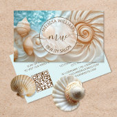Elegant Shell Logo Visitekaartje