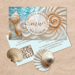 Elegant Shell Logo Visitekaartje