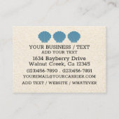 Elegant Shell Visitekaartje Contactkaartje (Achterkant)