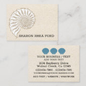 Elegant Shell Visitekaartje Contactkaartje (Voorkant / Achterkant)