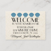 Elegant Shell Visitekaartje Contactkaartje (Achterkant)