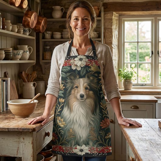 Elegant Sheltie Shetland Sheepdog Country Style Schort