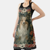 Elegant Sheltie Shetland Sheepdog Country Style Schort (Insitu)