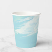 Elegant She's op Cloud 9 Blue Sky Vrijgezellenfees Papieren Bekers (Achterkant)