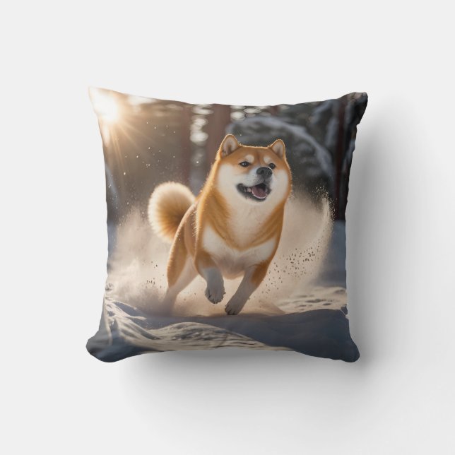 Elegant Shiba Inu Sierkussen (Voorkant)