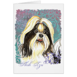 Elegant Shih Tzu Kaart