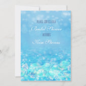 Elegant Shimmer Beach Water Summer Birthday Party Kaart (Voorkant)