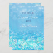 Elegant Shimmer Beach Water Summer Birthday Party Kaart (Voorkant / Achterkant)