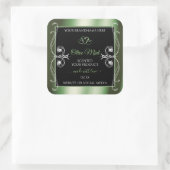 Elegant Shimmery Green Black Product Labels Juwels (Tas)