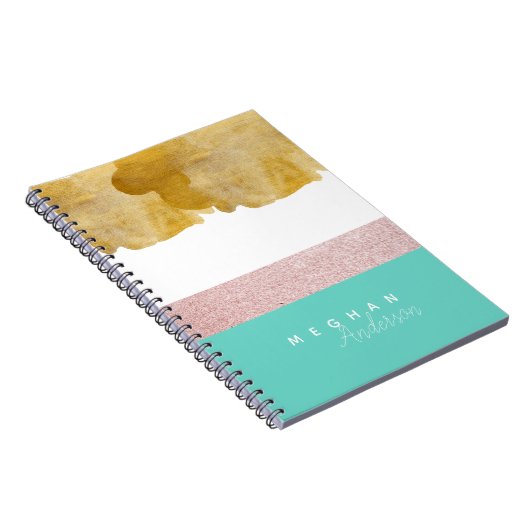 Elegant Shine ⎥ Gepersonaliseerd Notitieboek (Rechterzijde)