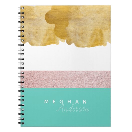 Elegant Shine ⎥ Gepersonaliseerd Notitieboek (Voorkant)