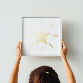 Elegant Shining Star Real Gold Folie Afdrukken