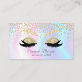Elegant Shiny Diamonds-Glitter Faux Lashes Visitekaartje (Voorkant)