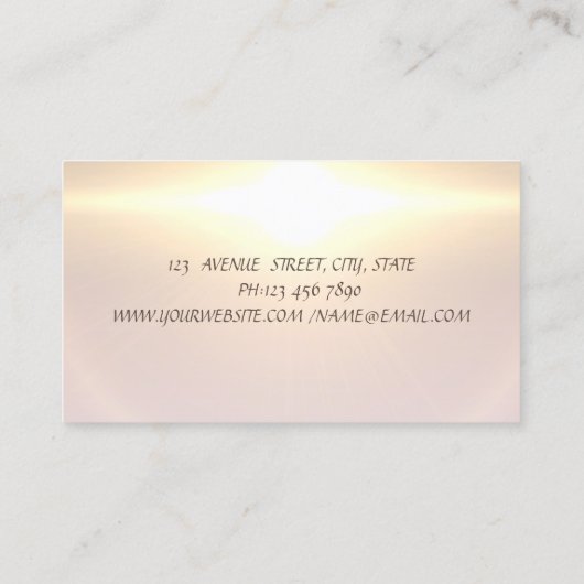 Elegant Shiny Diamonds - Glittery Lips vallen onde Visitekaartje (Achterkant)