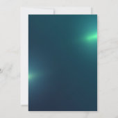 Elegant Shiny Dress Green Bridal Shower  Kaart (Achterkant)