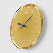 Elegant Shiny Gold Acrylwand Klok (Hoek)