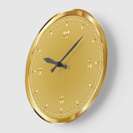 Elegant Shiny Gold Acrylwand Klok (Hoek)