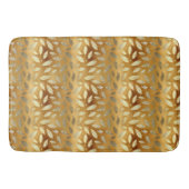 Elegant Shiny Gold Leaves Badmat (Voorkant)