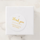 Elegant Shiny Gold Wedding Bedankjes Labels (Met doos)