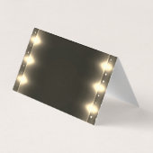 Elegant Shiny Lights Glittery Hartelijk dank Visitekaartje (Achterkant)