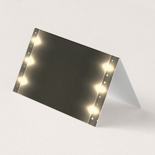 Elegant Shiny Lights Glittery Hartelijk dank Visitekaartje (Achterkant)