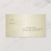 Elegant Shiny Modern, Cream Reference Kaart (Achterkant)