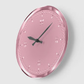 Elegant Shiny Rosegold Acrylwandklok Grote Klok (Hoek)