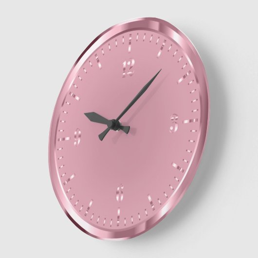 Elegant Shiny Rosegold Acrylwandklok Grote Klok (Hoek)