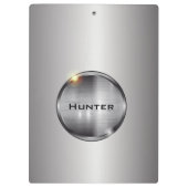 Elegant Shiny Steel Klembord (Achterkant)