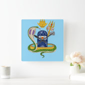 Elegant Shivlingam Clock – Divine Timepiece for Sp Vierkante Klok (Huis)