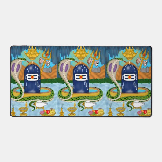 Elegant Shivlingam Mouse Pad for Spiritual Vibes (Voorkant)