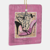 Elegant Shoe Lover I Love My Shoes Keramisch Ornament (Rechts)