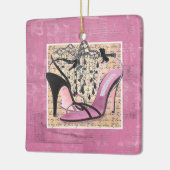 Elegant Shoe Lover I Love My Shoes Keramisch Ornament (Links)