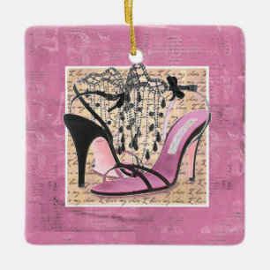Elegant Shoe Lover I Love My Shoes Keramisch Ornament