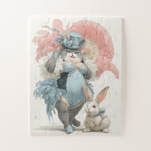 Elegant Show Bunny Jigsaw Puzzel (Verticaal)