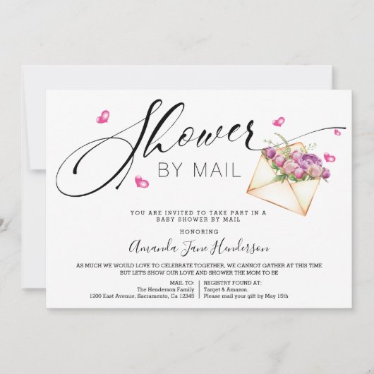 Elegant Shower by Mail Kaart (Voorkant)