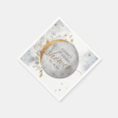 Elegant Shower Celestial Moon and Stars Servet (Hoek)