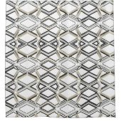 Elegant Shower Curtain with Geometric Pattern Douchegordijn (Voorkant)