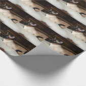 Elegant Siamese Cat Cadeaupapier (Hoek)