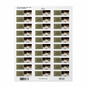 Elegant Siamese Cat Etiket (Full Sheet)