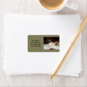 Elegant Siamese Cat Etiket (Insitu)