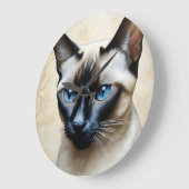 Elegant Siamese Cat Grote Klok (Hoek)
