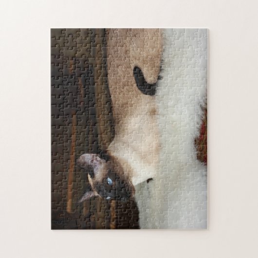 Elegant Siamese Cat Legpuzzel (Verticaal)