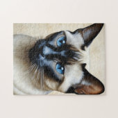 Elegant Siamese Cat Legpuzzel (Horizontaal)