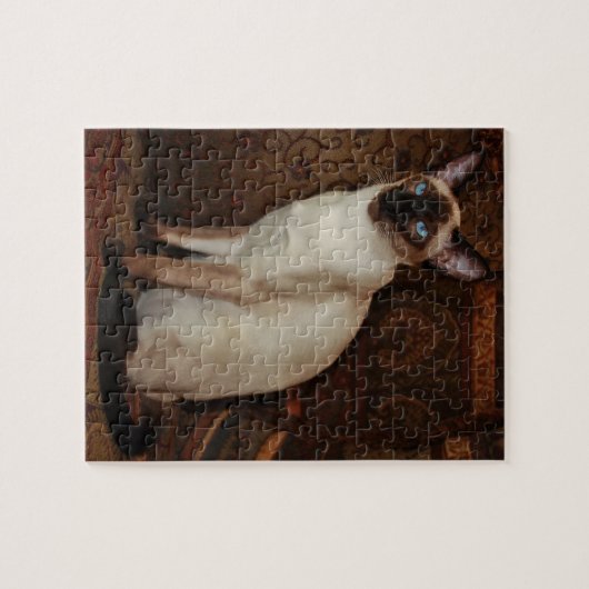 Elegant Siamese Cat Legpuzzel (Horizontaal)