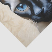 Elegant Siamese Cat Tissuepapier (Detail)